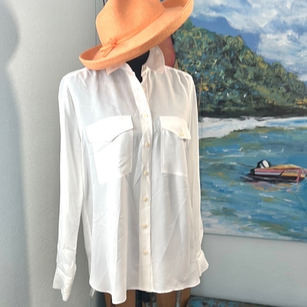 Zara,Lovely White, Cargo Pockets, Button Down Shirt, Excellent Condition XS - Picture 6 of 11